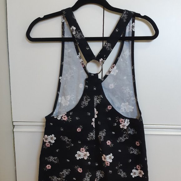 H&M Floral Overall Dress Size 4 - Picture 2 of 5